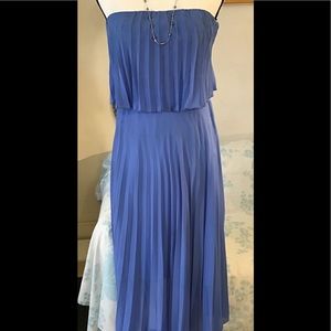 Lovely Girl blue maxi dress with lining. M